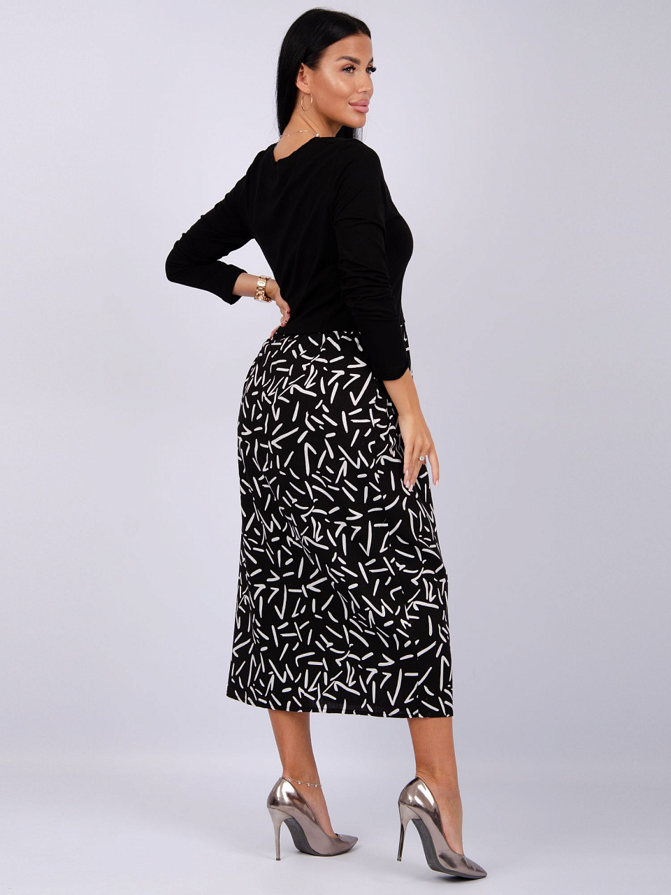 Платье ПЛ-325-вискоза/кулирка